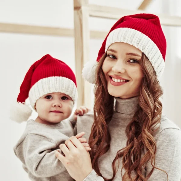 Soft Beanie Santa Cap New Year Party